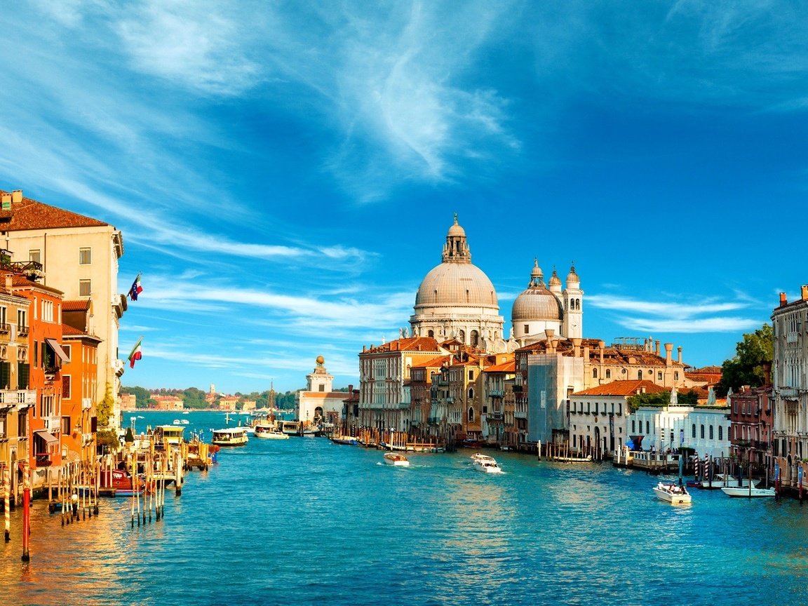 Обои вода, город, венеция, италия, гранд-канал, water, the city, venice, italy, the grand canal разрешение 1920x1080 Загрузить