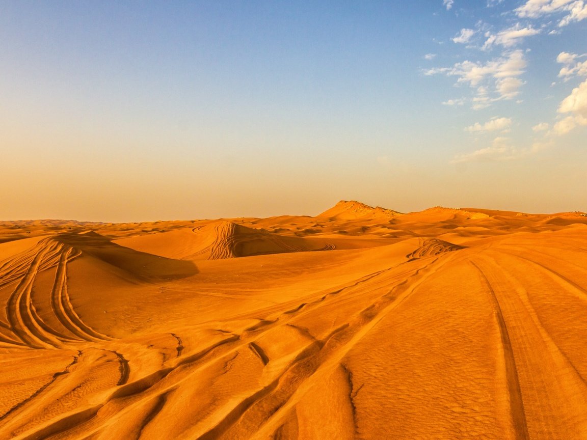 Обои небо, облака, песок, пустыня, the sky, clouds, sand, desert разрешение 3840x2160 Загрузить