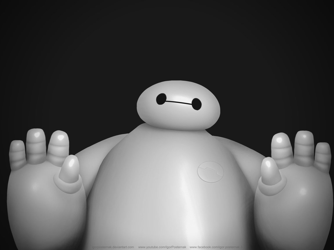 Обои мультфильм, baymax, big hero 6, cartoon разрешение 3840x2160 Загрузить