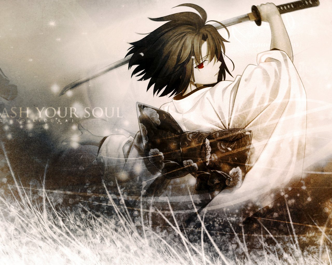 Обои обои, меч, аниме, самурай, wallpaper, sword, anime, samurai разрешение 1920x1080 Загрузить