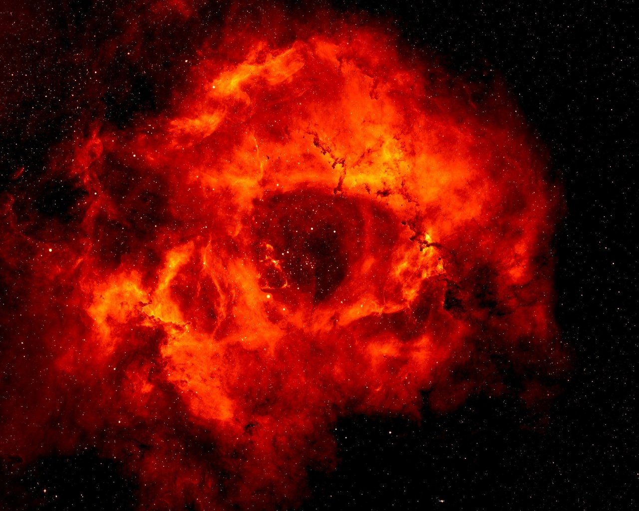 Обои звезды, туманность, rosette nebula, stars, nebula разрешение 2560x1600 Загрузить