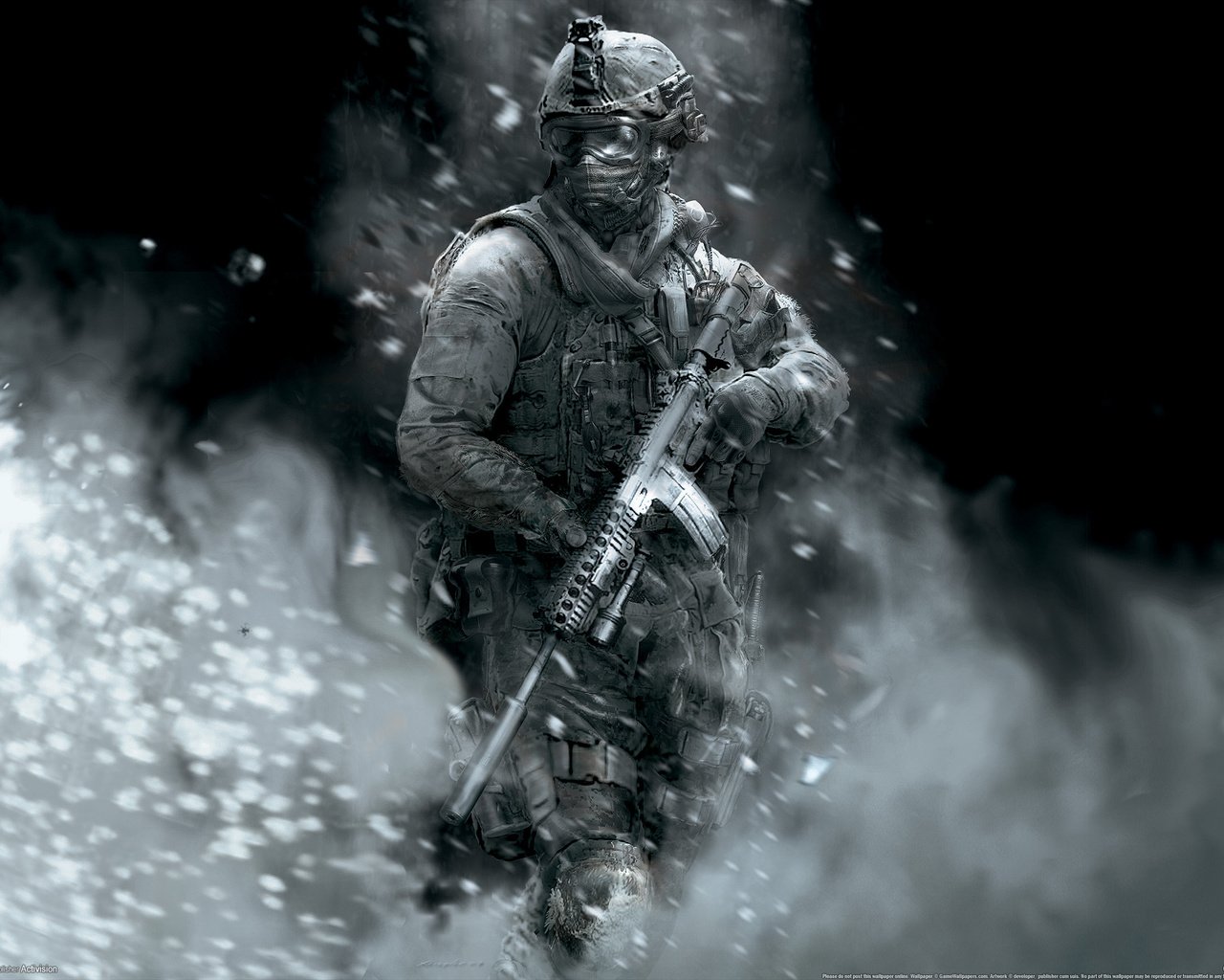 Обои modern warfare 2, солдат, call of duty, soldiers разрешение 2560x1600 Загрузить