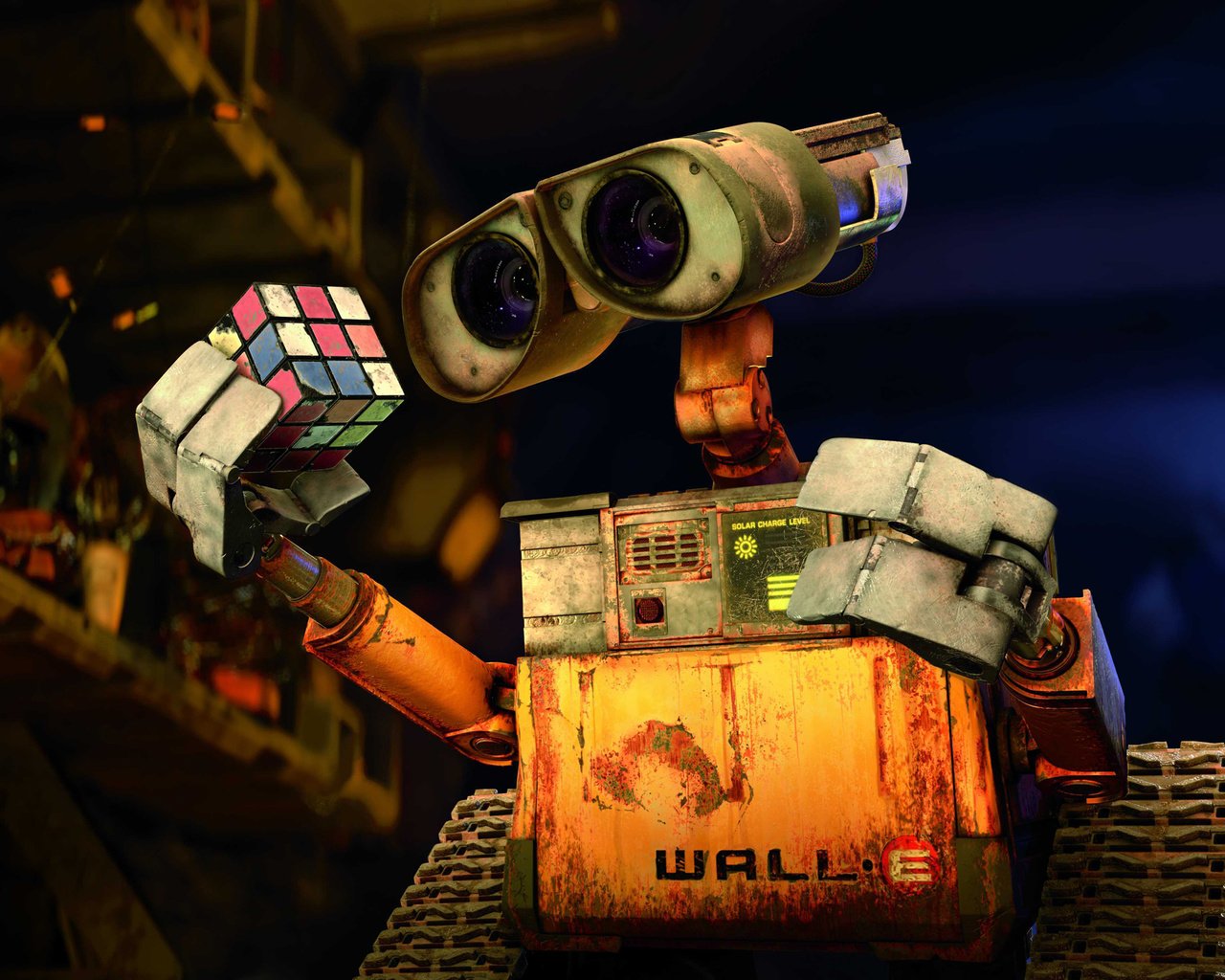 Обои валл-и, kubick-rubik, admire, wall-e разрешение 2100x1412 Загрузить