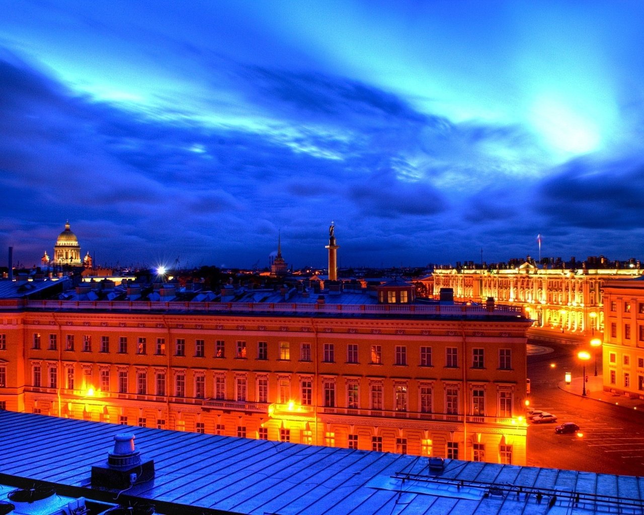 Обои санкт-петербург, питер, крыши, белые ночи, saint petersburg, peter, roof, white nights разрешение 1920x1440 Загрузить