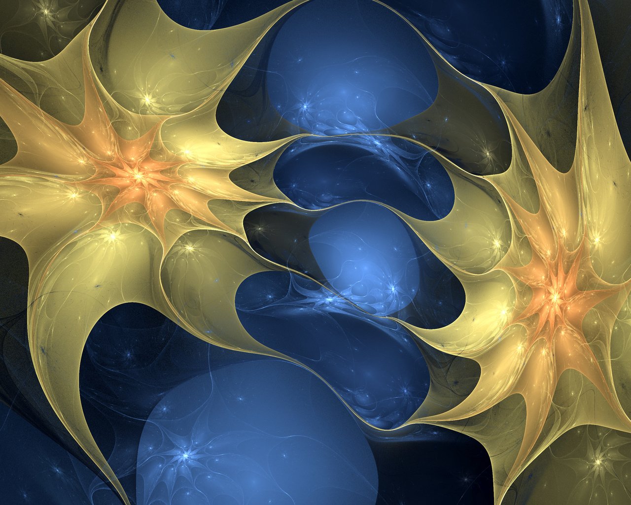 Обои абстракция, звезда, фрактал, abstraction, star, fractal разрешение 2560x1600 Загрузить