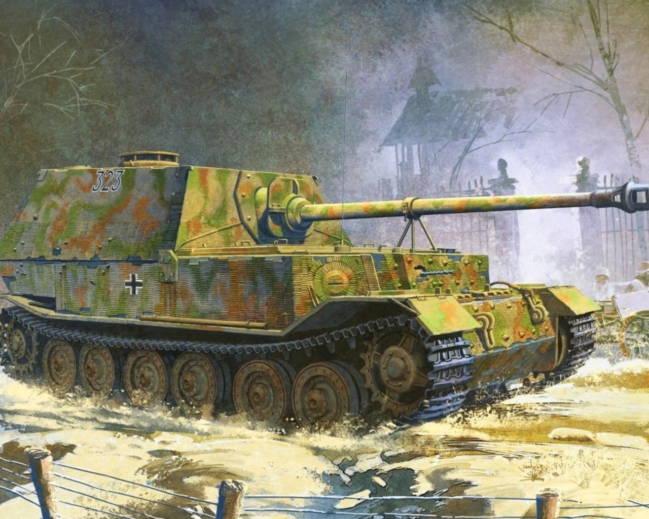 Обои sau, samoxodno artillerijskaya, рисоунок, risunok разрешение 1920x1166 Загрузить