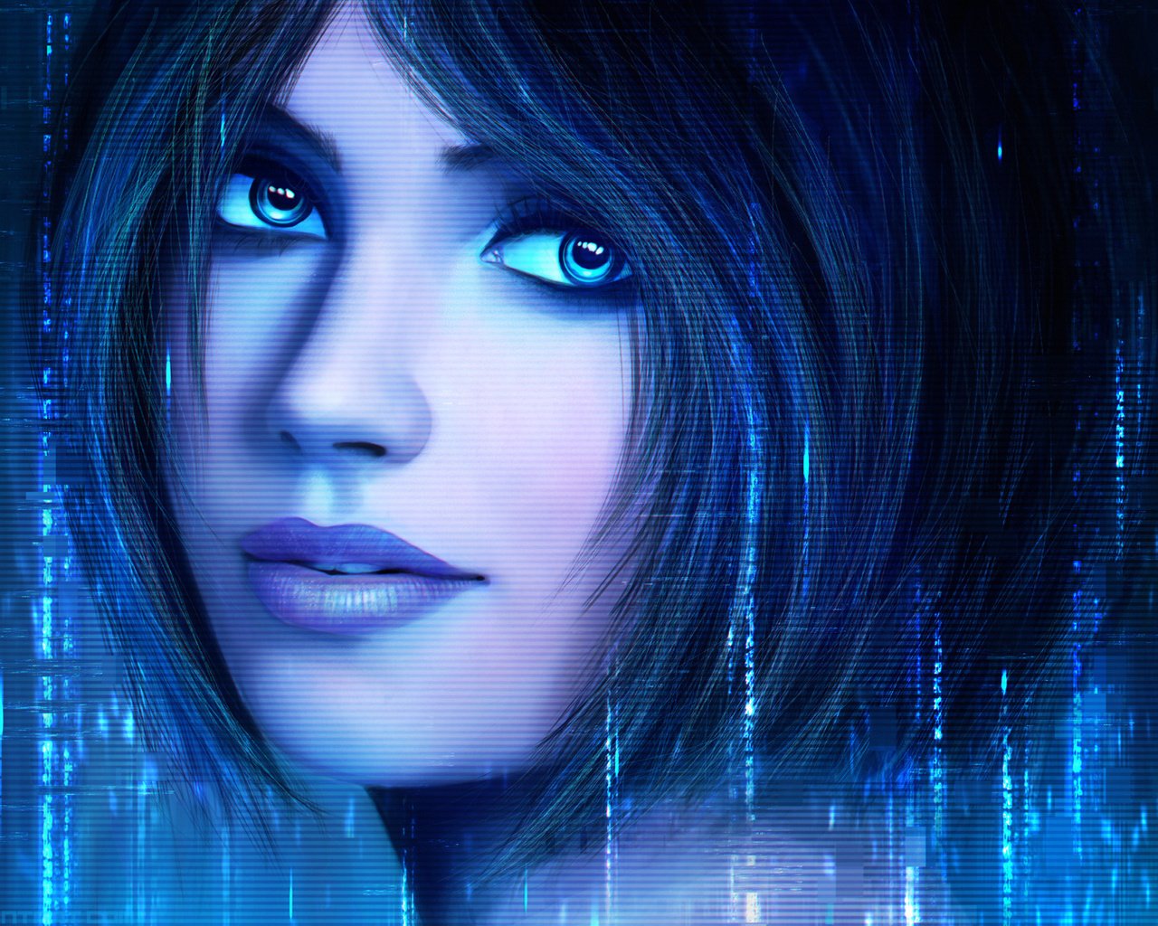 Обои глаза, рисунок, девушка, взгляд, синие, 3д, eyes, figure, girl, look, blue, 3d разрешение 1920x1080 Загрузить