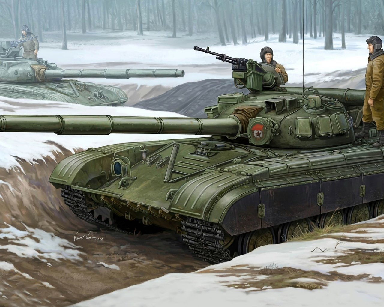 Обои рисунок, танк, figure, tank разрешение 2560x1440 Загрузить