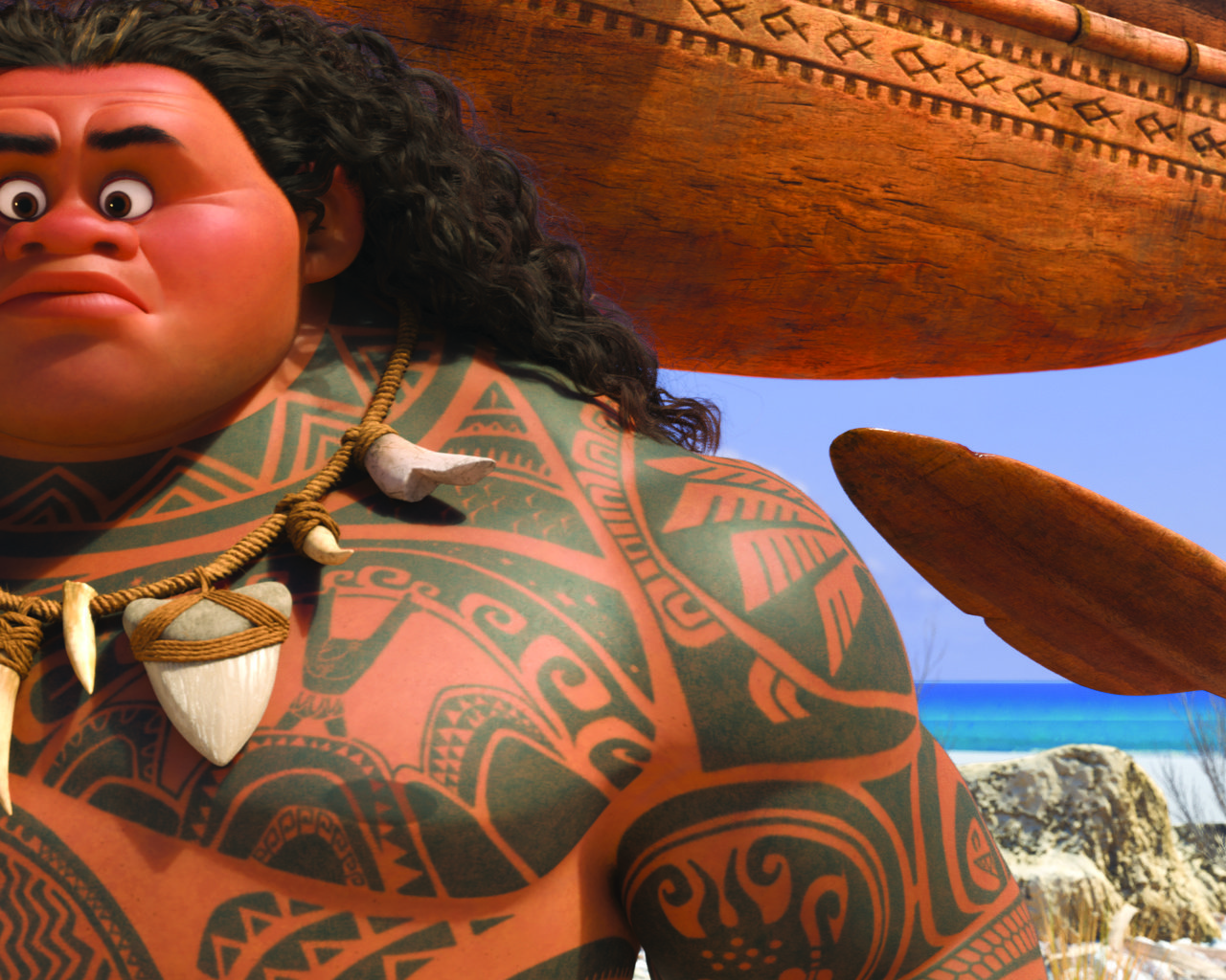 Обои дисней, моана, мауи, disney, moana, maui разрешение 3840x1608 Загрузить