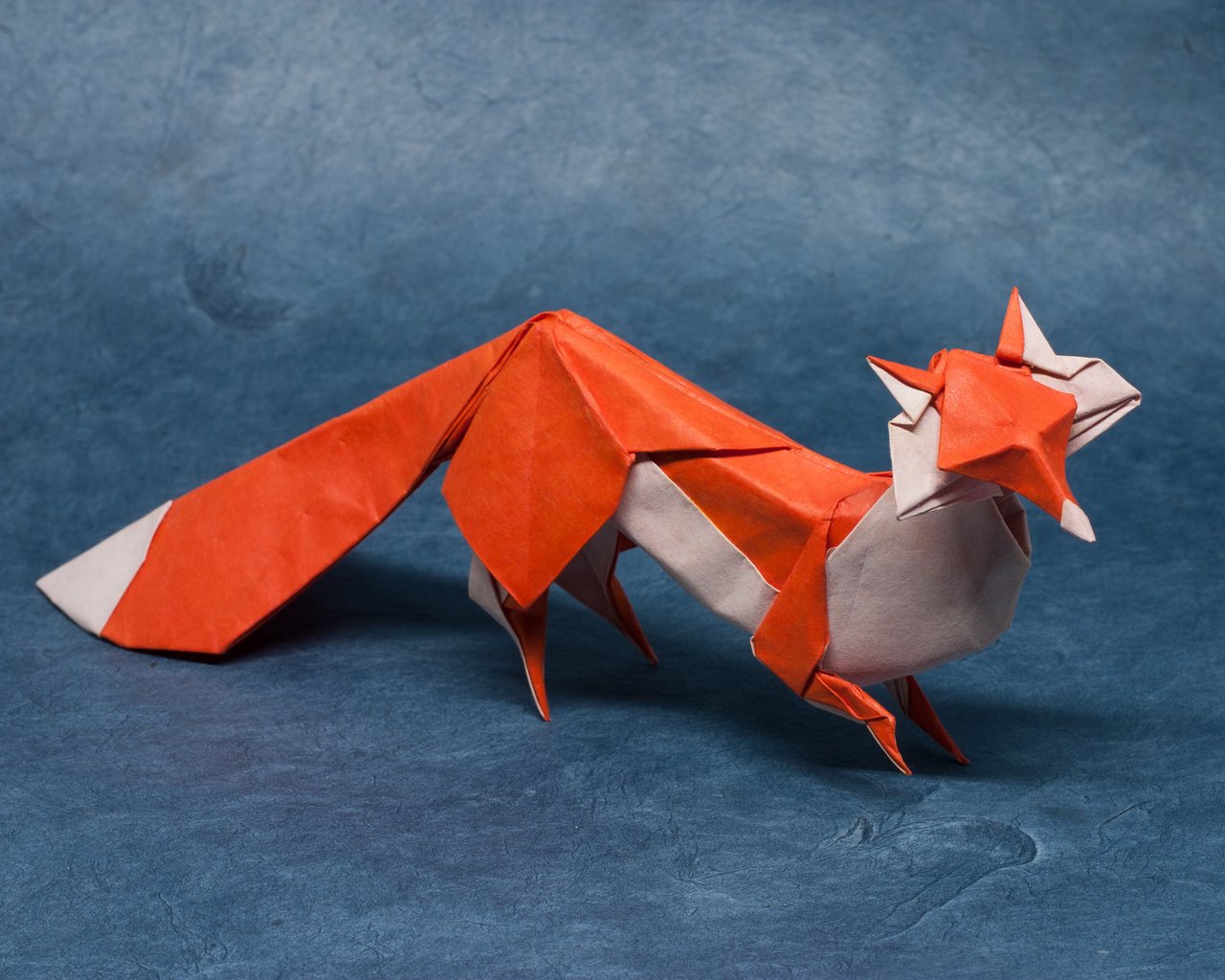 Обои бумага, лиса, хищник, оригами, лисица, paper, fox, predator, origami разрешение 3072x2048 Загрузить