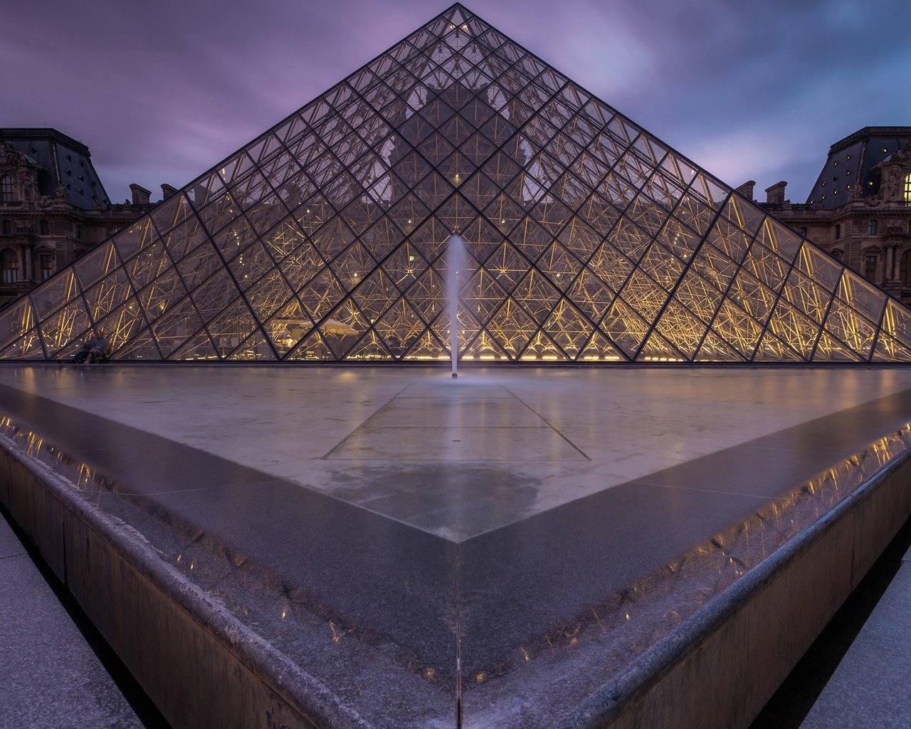 Обои париж, пирамида, стекло, франция, лувр, музей, paris, pyramid, glass, france, the louvre, museum разрешение 2560x1600 Загрузить