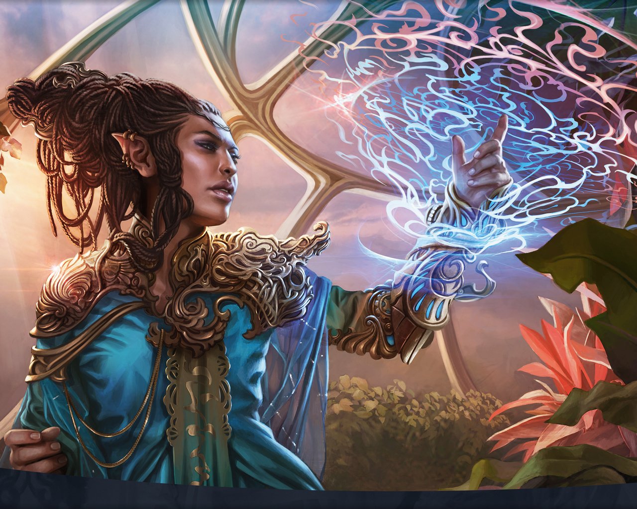 Обои арт, магия, magic the gathering, mtg, magali villeneuve, rashmi, kaladesh, art, magic разрешение 2560x1600 Загрузить