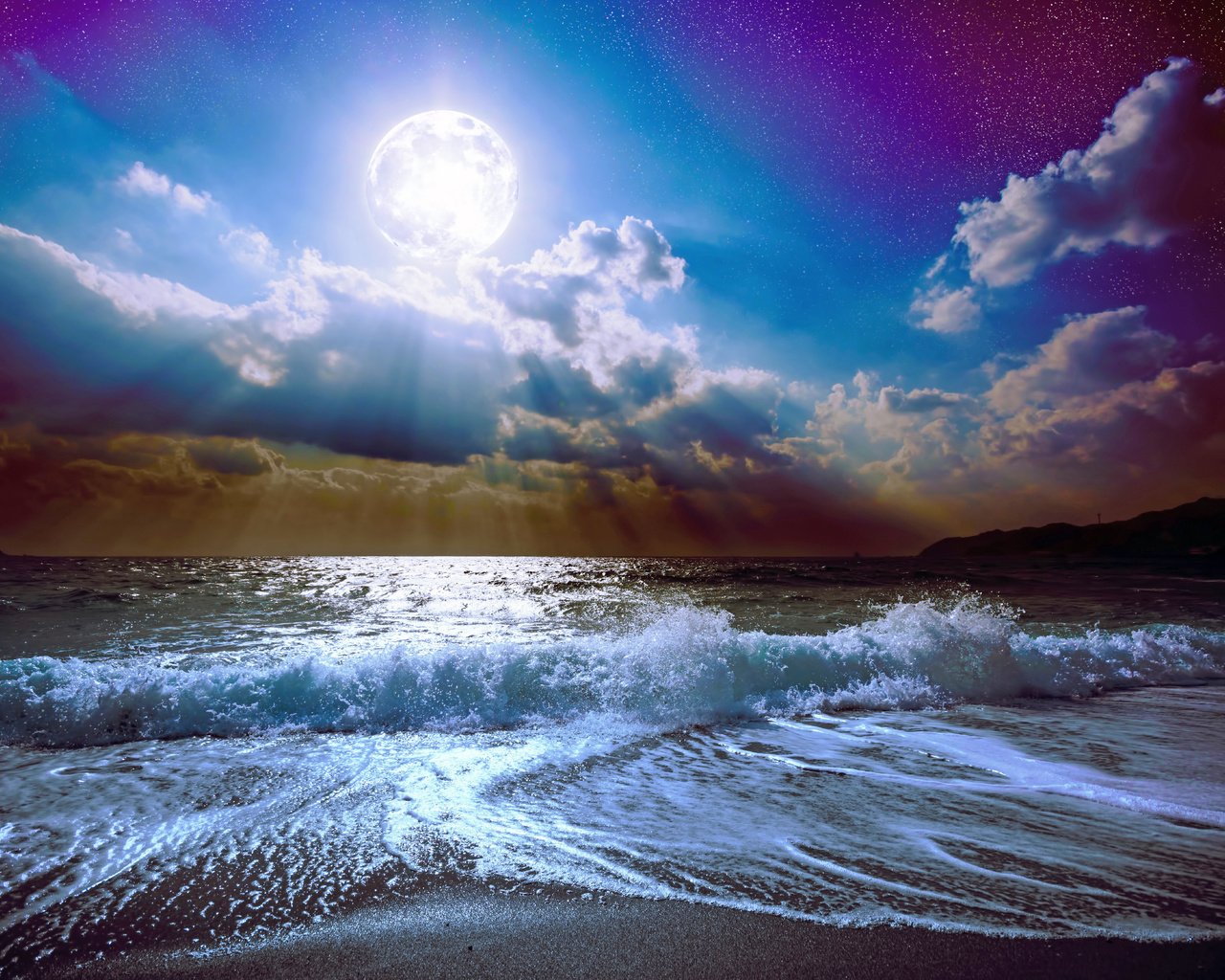 Обои море, пляж, луна, 7, sea, beach, the moon разрешение 7000x4667 Загрузить