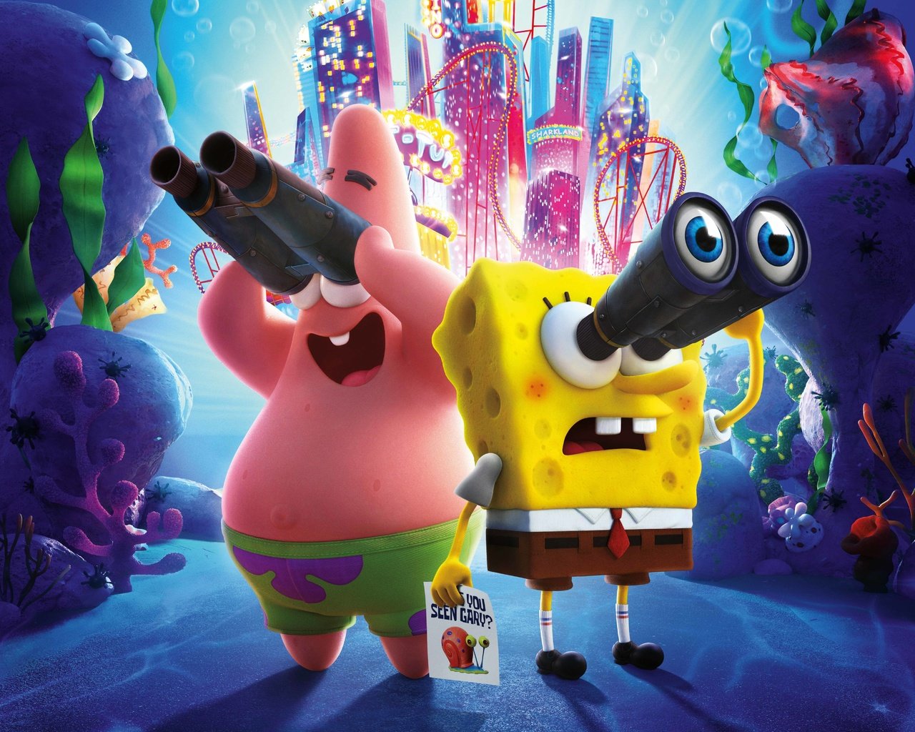 Обои губка боб, патрик, the spongebob movie: sponge on the run, spongebob, patrick разрешение 7680x4320 Загрузить