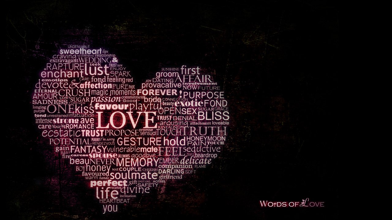 Обои сердце, любовь, слово, heart, love, the word разрешение 2560x1600 Загрузить