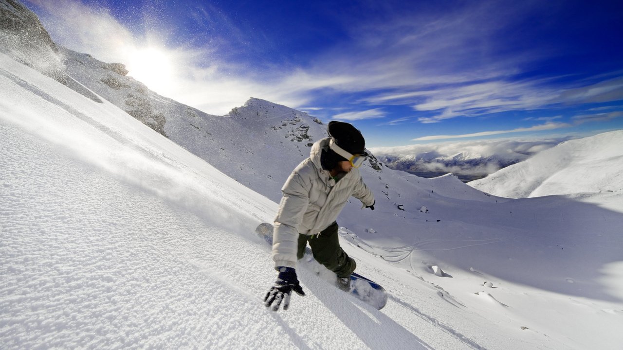Обои горы, адреналин, сноуборд, свобода, mountains, adrenaline, snowboard, freedom разрешение 2560x1600 Загрузить