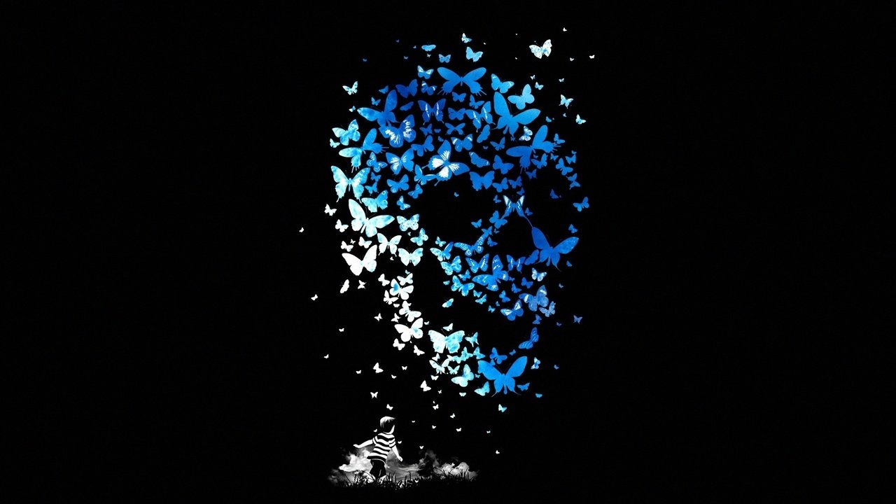 Обои ребенок, бабочки, череп, пацан, matheus lopes castro, mathiole, butterflys, child, butterfly, skull, kid разрешение 1920x1080 Загрузить