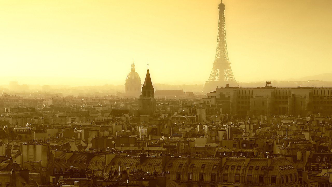 Обои фото, город, чёрно-белое, париж, франция, photo, the city, black and white, paris, france разрешение 1920x1200 Загрузить