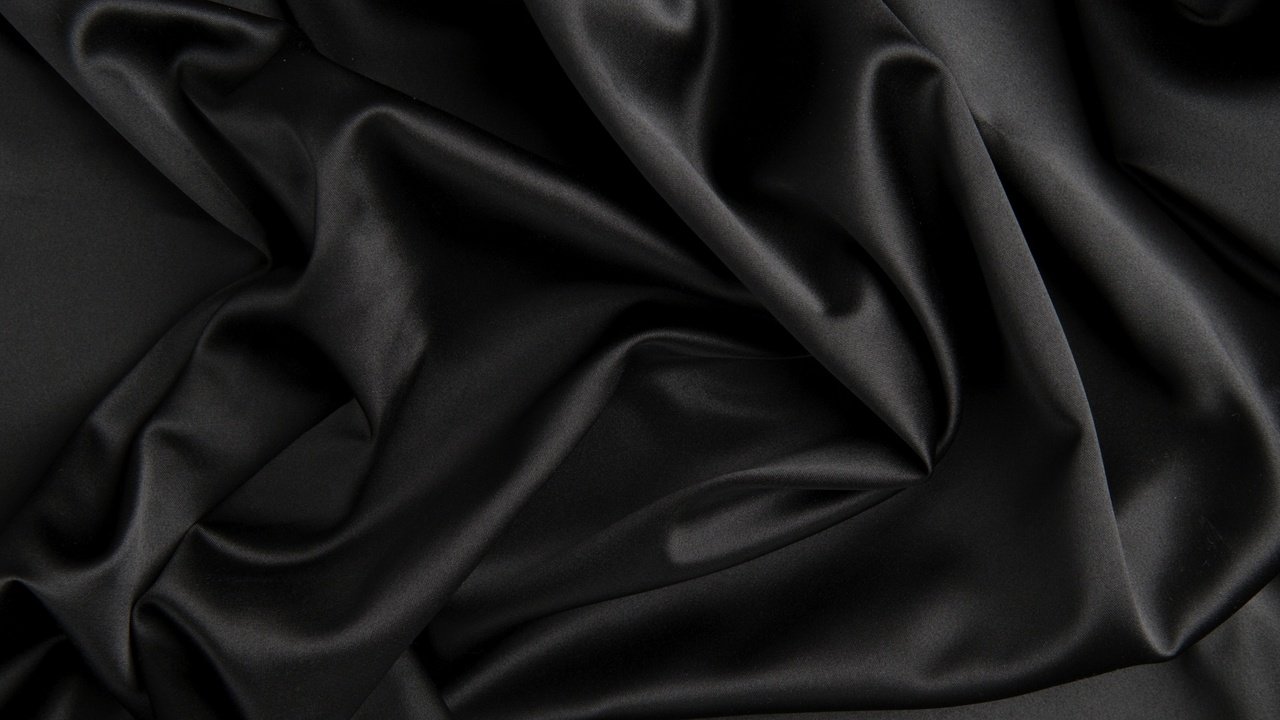 Обои черный, блеск, ткань, шелк, лоск, black, shine, fabric, silk, gloss разрешение 1920x1080 Загрузить