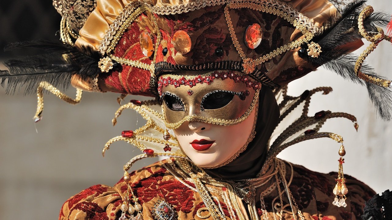 Обои маска, венеция, костюм, карнавал, mask, venice, costume, carnival разрешение 3000x2008 Загрузить