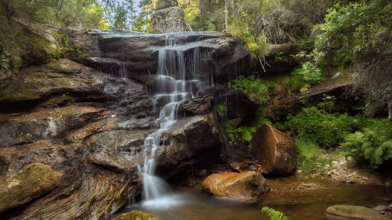 Обои вода, природа, камни, растения, водопад, water, nature, stones, plants, waterfall разрешение 2048x1536 Загрузить