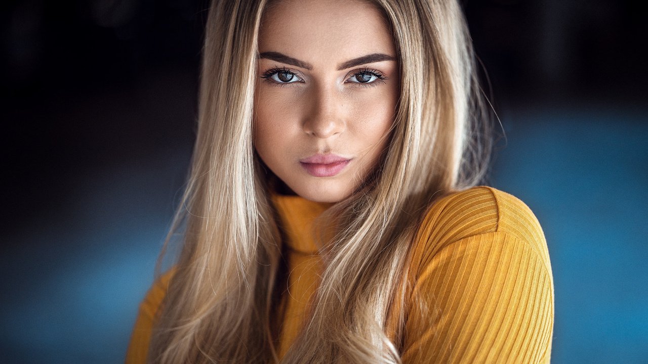 Обои девушка, блондинка, портрет, розовая, женщина, помада, водолазка, girl, blonde, portrait, pink, woman, lipstick, turtleneck разрешение 1920x1080 Загрузить