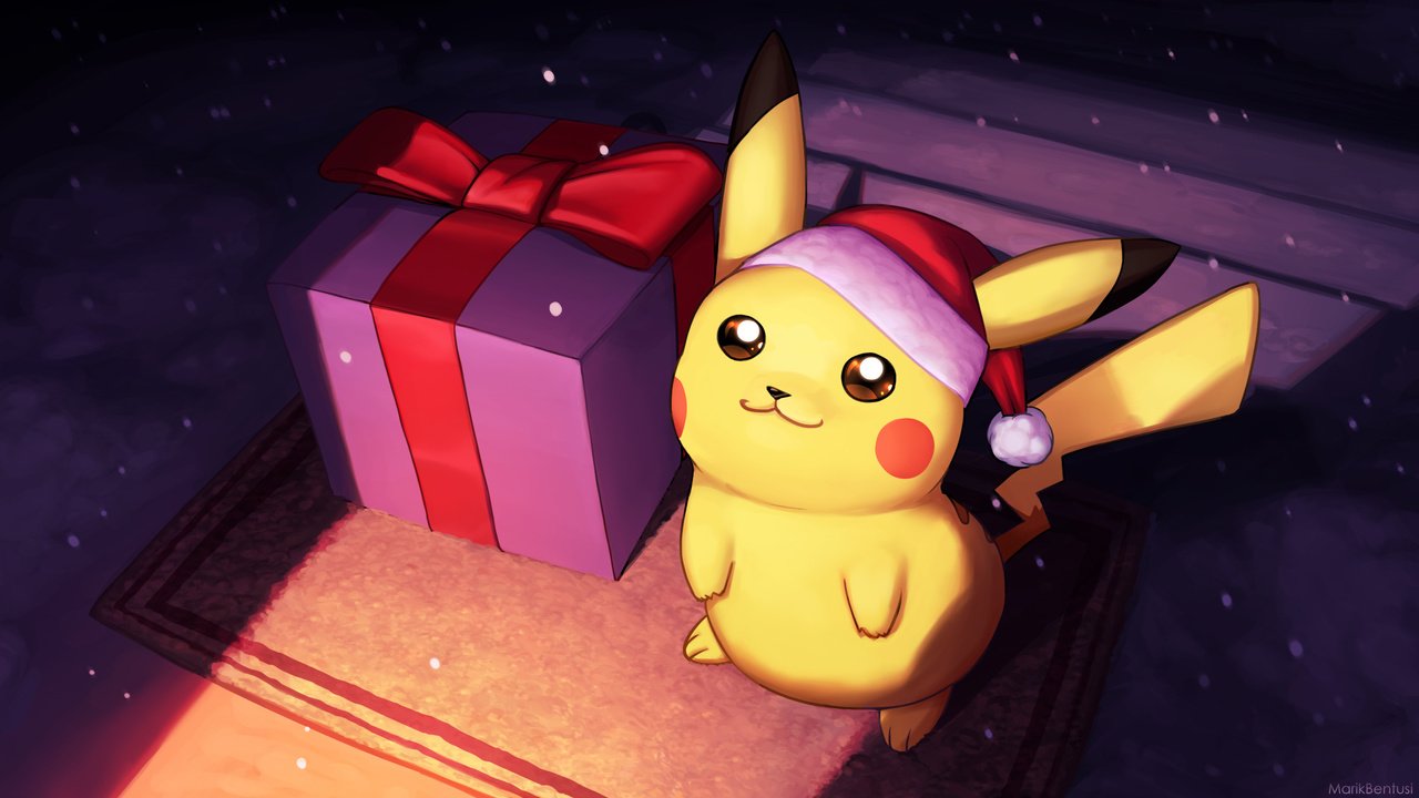 Обои новый год, подарки, покемон, пикачу, new year, gifts, pokemon, pikachu разрешение 2400x1350 Загрузить