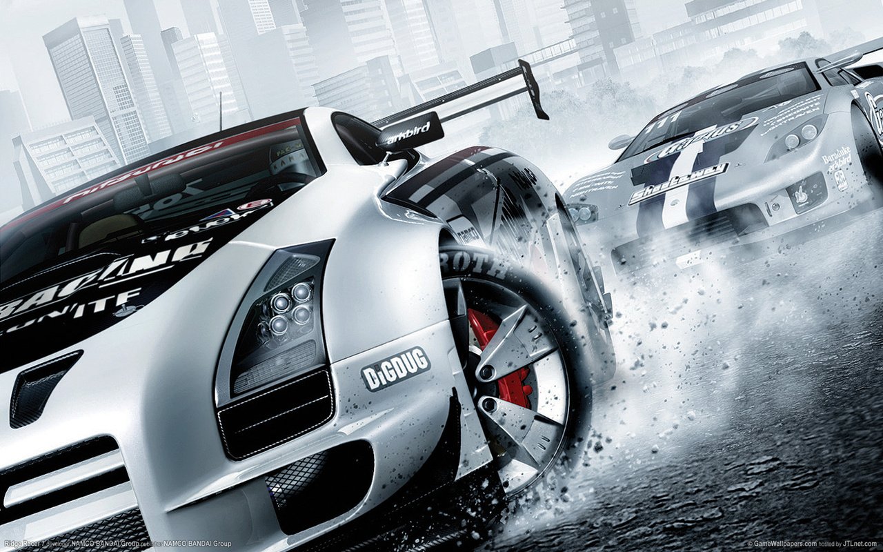 Обои гонка, гравий, ridge racer 7, тюнинг, race, gravel, tuning разрешение 1920x1200 Загрузить