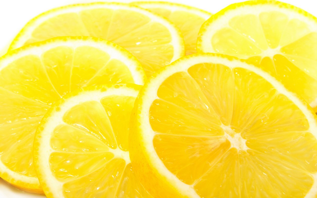 Обои желтый, фрукты, фотографии, цитрус, плоды, макро обои, лимоны, yellow, fruit, photos, citrus, macro wallpaper, lemons разрешение 1920x1200 Загрузить