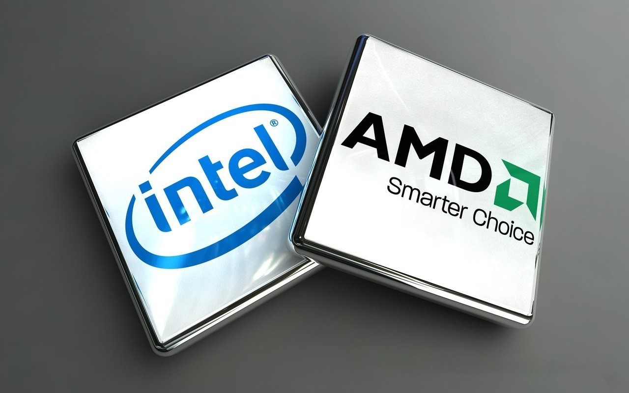 Обои логотип, amd, интел, logo, intel разрешение 1920x1200 Загрузить