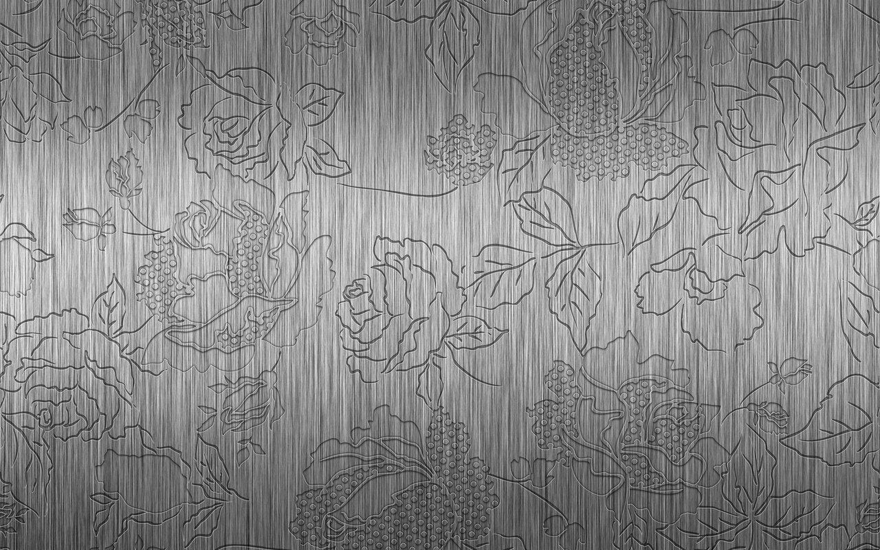 Обои металл, узор, розы, тиснение, metal, pattern, roses, embossed разрешение 1920x1280 Загрузить