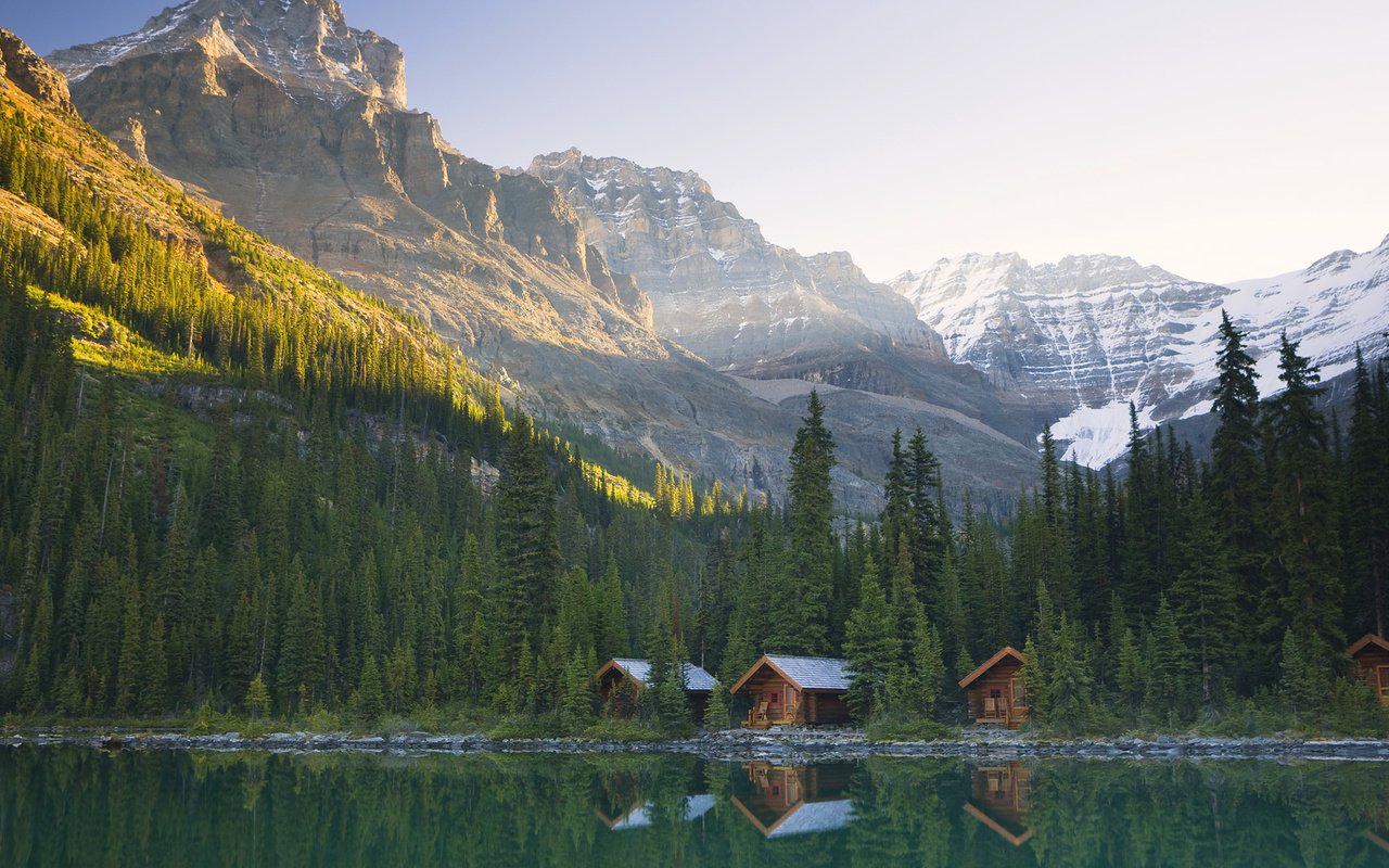 Обои озеро охара в канаде, lake o'hara in canada разрешение 1920x1080 Загрузить