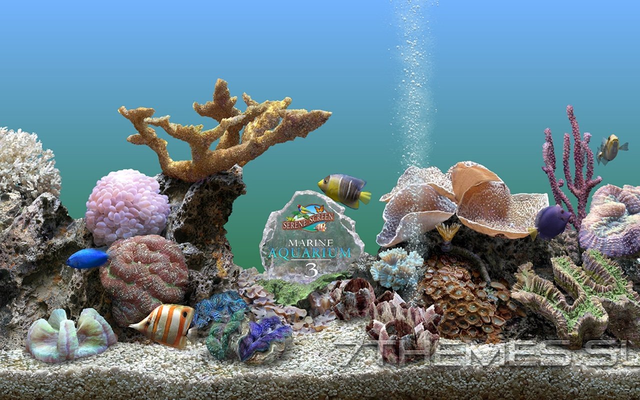 Обои fishy aquarium 3d разрешение 1946x1094 Загрузить
