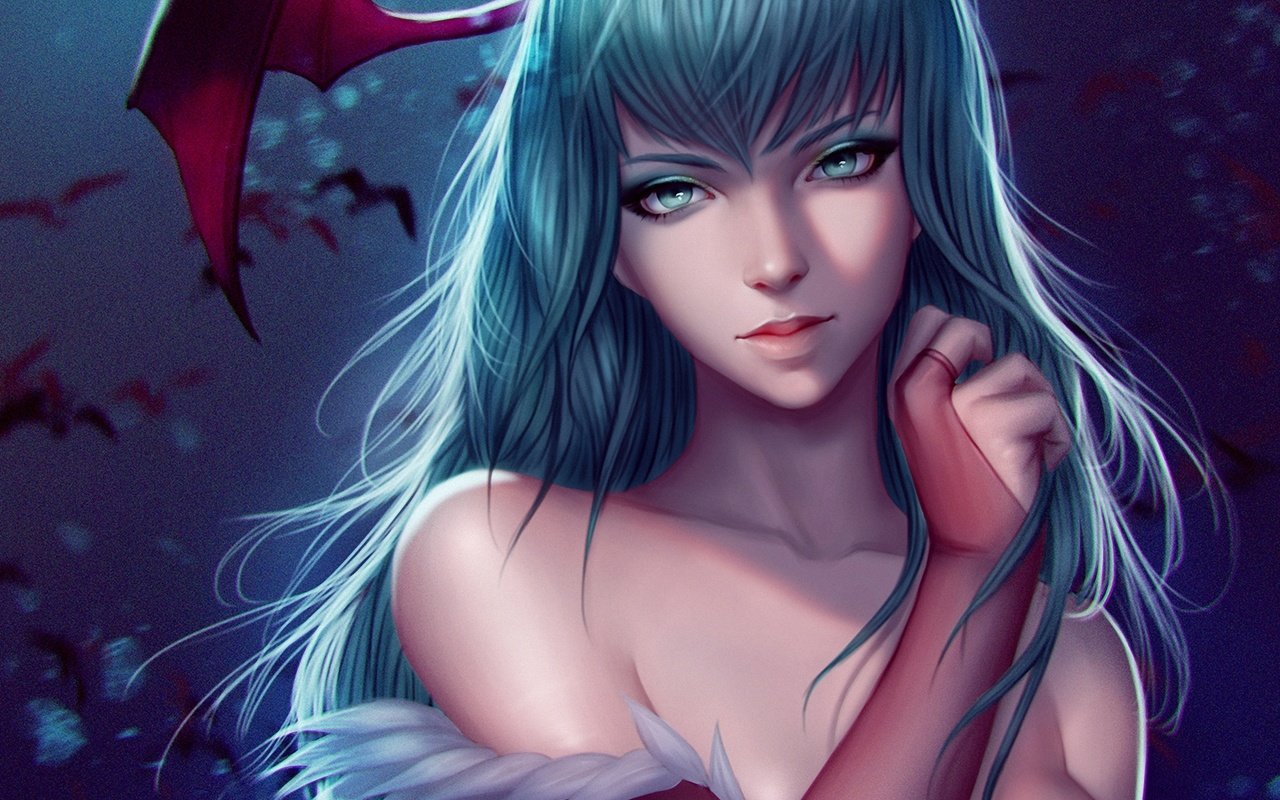 Обои арт, рука, девушка, фэнтези, лицо, морриган, darkstalkers, art, hand, girl, fantasy, face, morrigan разрешение 1920x1328 Загрузить