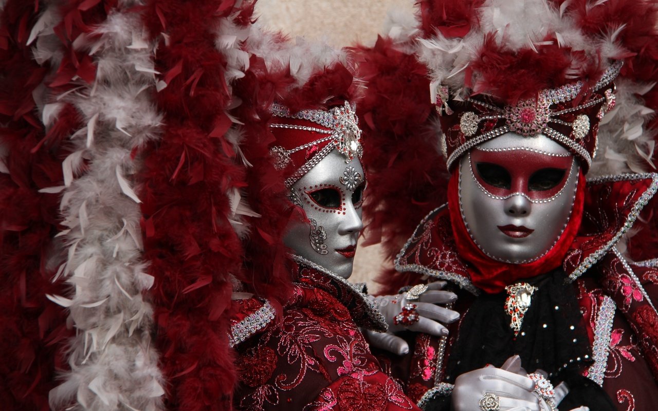 Обои маска, венеция, перья, костюм, карнавал, mask, venice, feathers, costume, carnival разрешение 2400x1557 Загрузить
