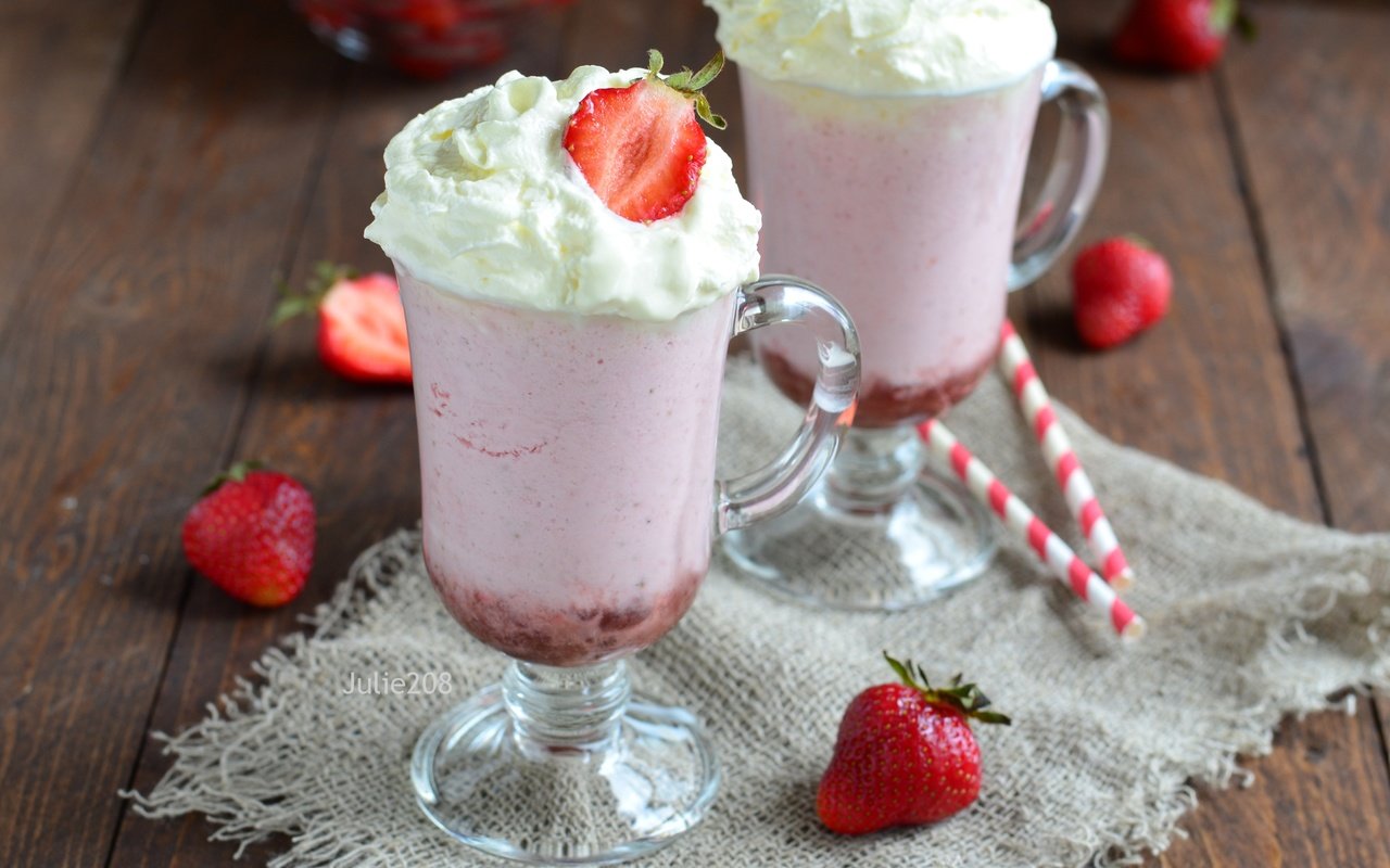 Обои клубника, сливки, десерт, strawberry, cream, dessert разрешение 3000x1913 Загрузить