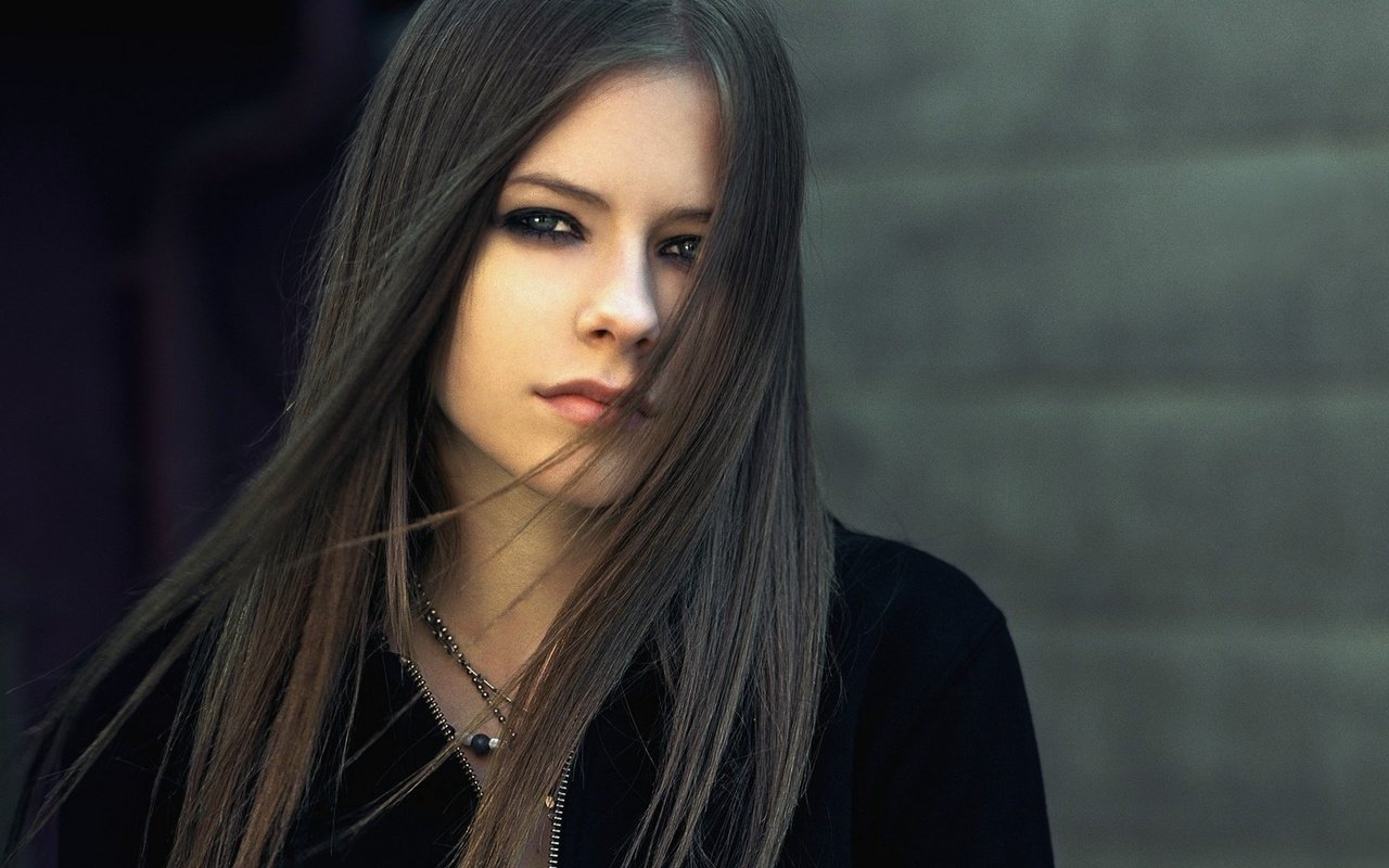 Обои лицо, аврил лавин, длинные волосы, face, avril lavigne, long hair разрешение 1920x1080 Загрузить