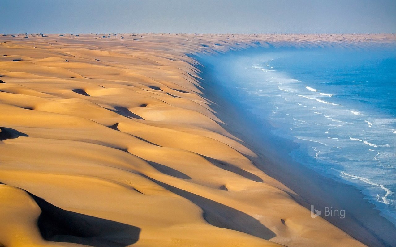 Обои пейзаж, море, песок, пустыня, bing, landscape, sea, sand, desert разрешение 1920x1200 Загрузить