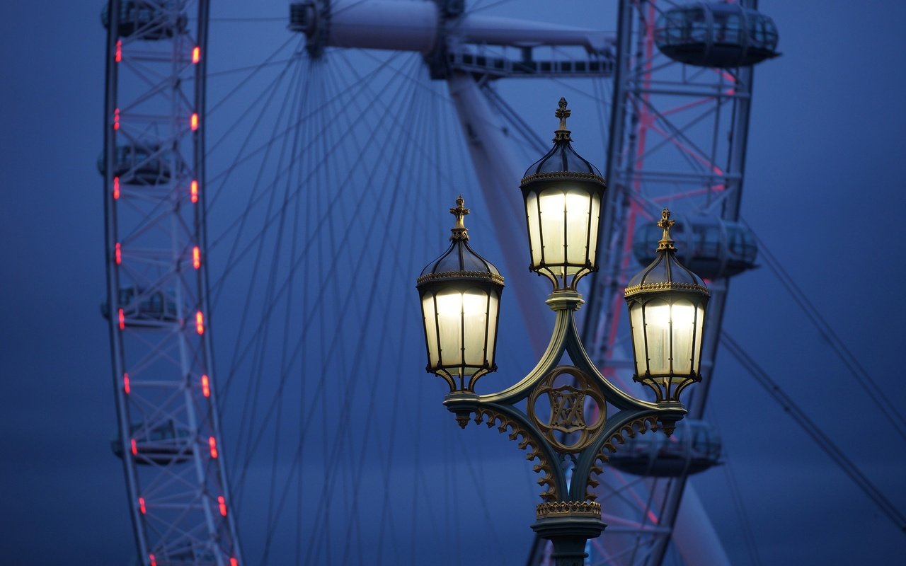 Обои лондон, колесо обозрения, англия, фонарь, лондонский глаз, london, ferris wheel, england, lantern, the london eye разрешение 2400x1600 Загрузить