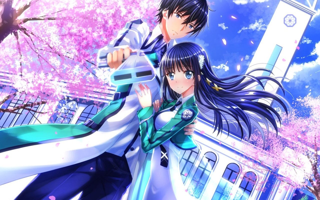 Обои аниме, мечи, мангака, mahouka koukou no rettousei, шиба миюки, шиба тацуя, anime, swords, mangaka, shiba miyuki, shiba tatsuya разрешение 3840x2160 Загрузить