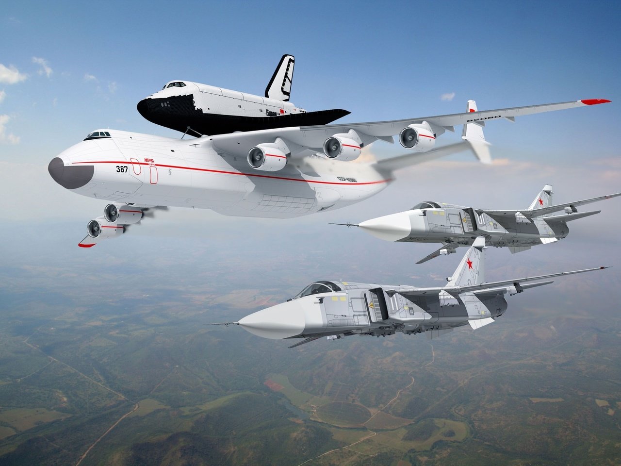 Обои ан-225, буран, мрия, су-24, the an-225, buran, mriya, su-24 разрешение 3000x2000 Загрузить