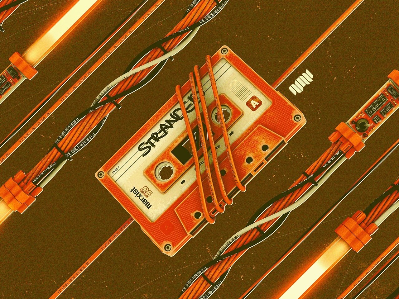 Обои провода, оранжевый, касета, аудио, wire, orange, cassette, audio разрешение 1920x1200 Загрузить