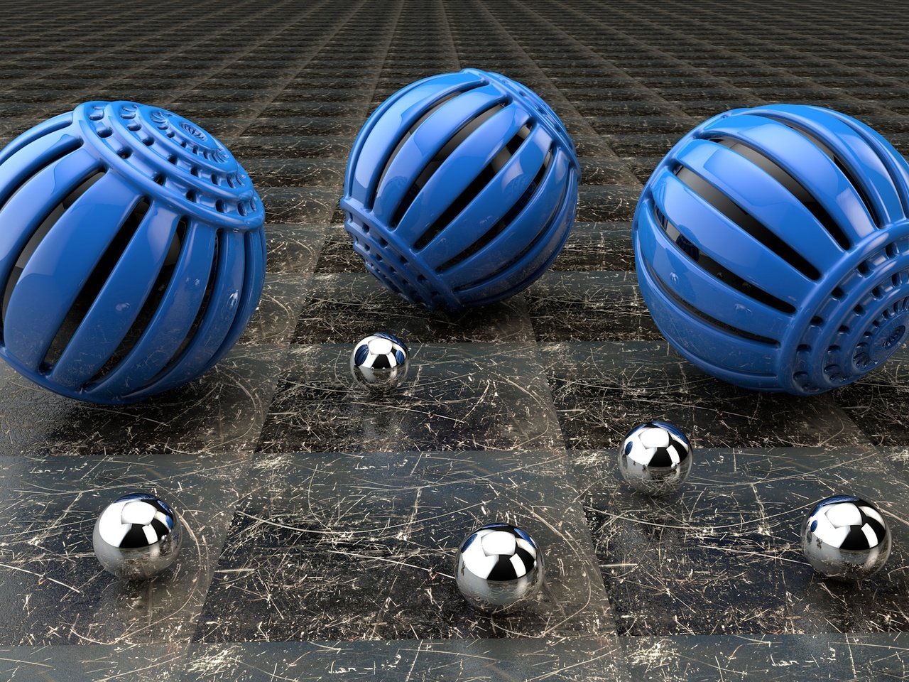 Обои шары, сфера, синие, сферы, металлические, 3д, balls, sphere, blue, metal, 3d разрешение 1920x1200 Загрузить