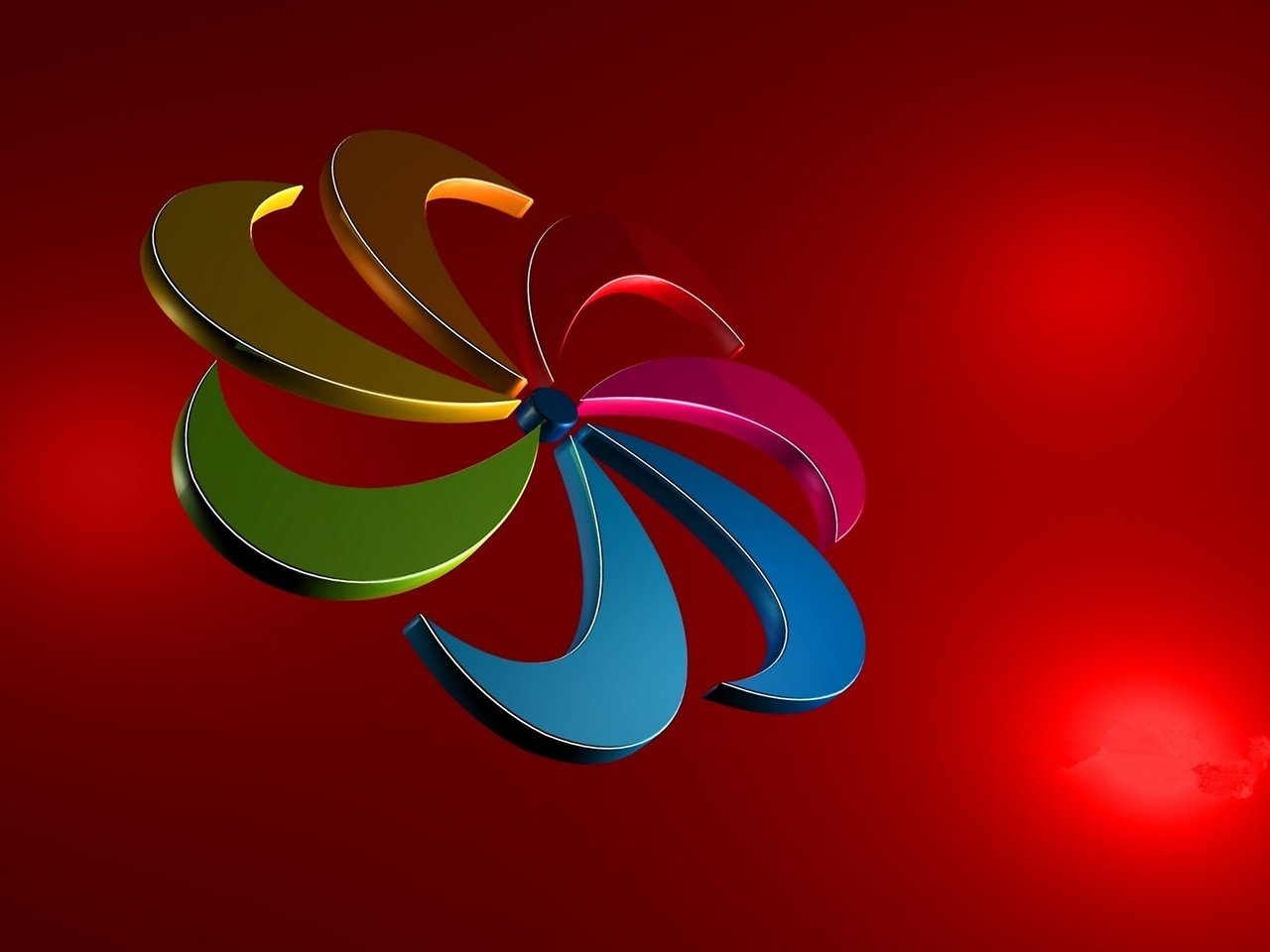 Обои разноцветная звездочка, multi-colored asterisk разрешение 2560x1440 Загрузить