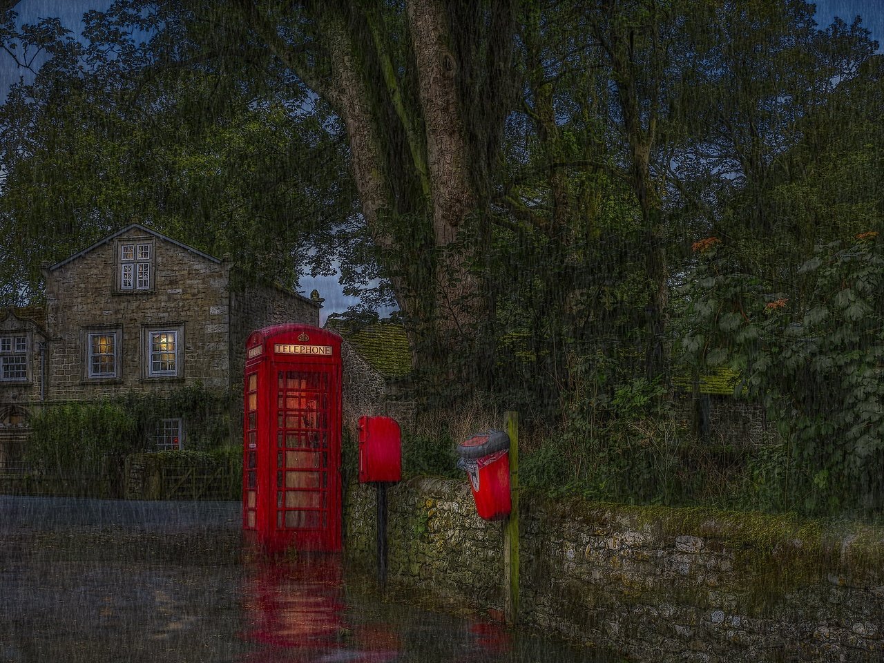 Обои англия, cracoe, craven district, telephone line, england разрешение 2048x1267 Загрузить