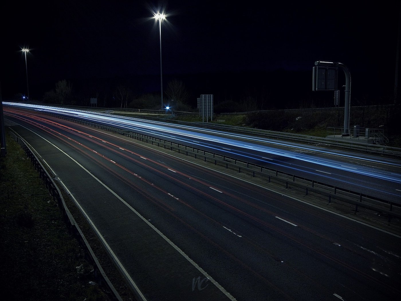 Обои дорога, ночь, огни, автобан, road, night, lights, autobahn разрешение 1920x1200 Загрузить