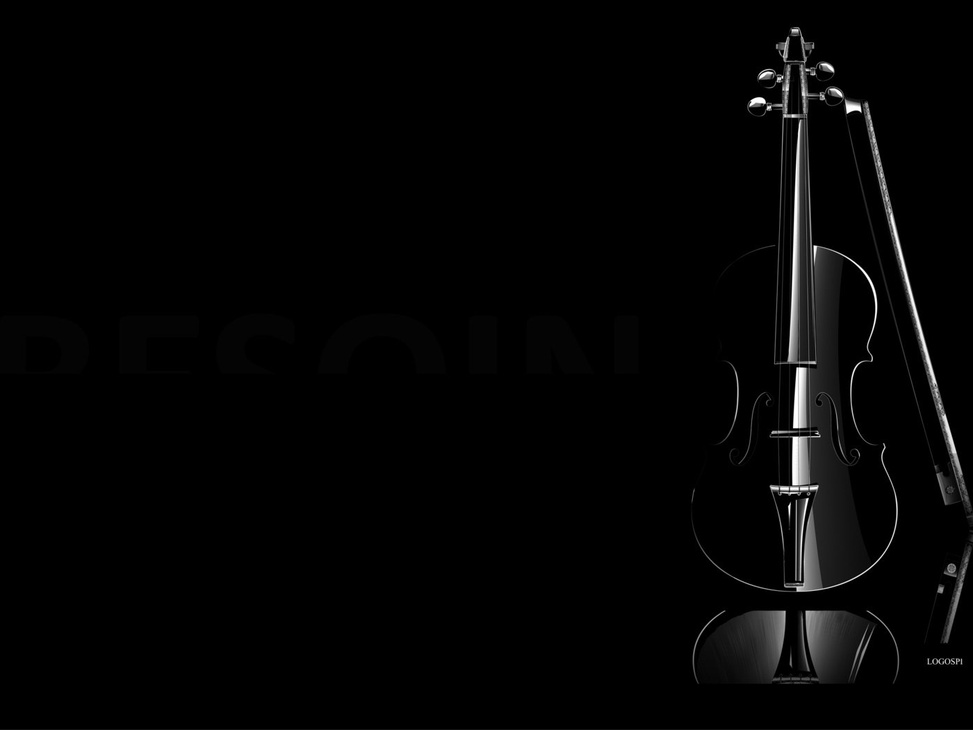 Обои фон, скрипка, черный, минимализм, темнота, background, violin, black, minimalism, darkness разрешение 2560x1600 Загрузить