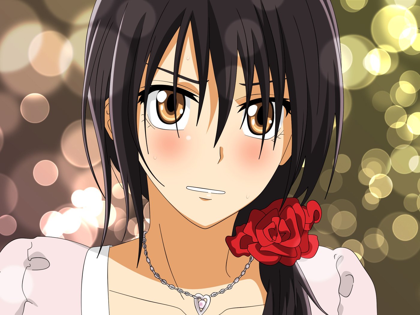 Обои девушка, аниме, prezident studsoveta gornichnaya, misaki ayuzawa, kaichou wa maid-sama, girl, anime разрешение 2560x1600 Загрузить