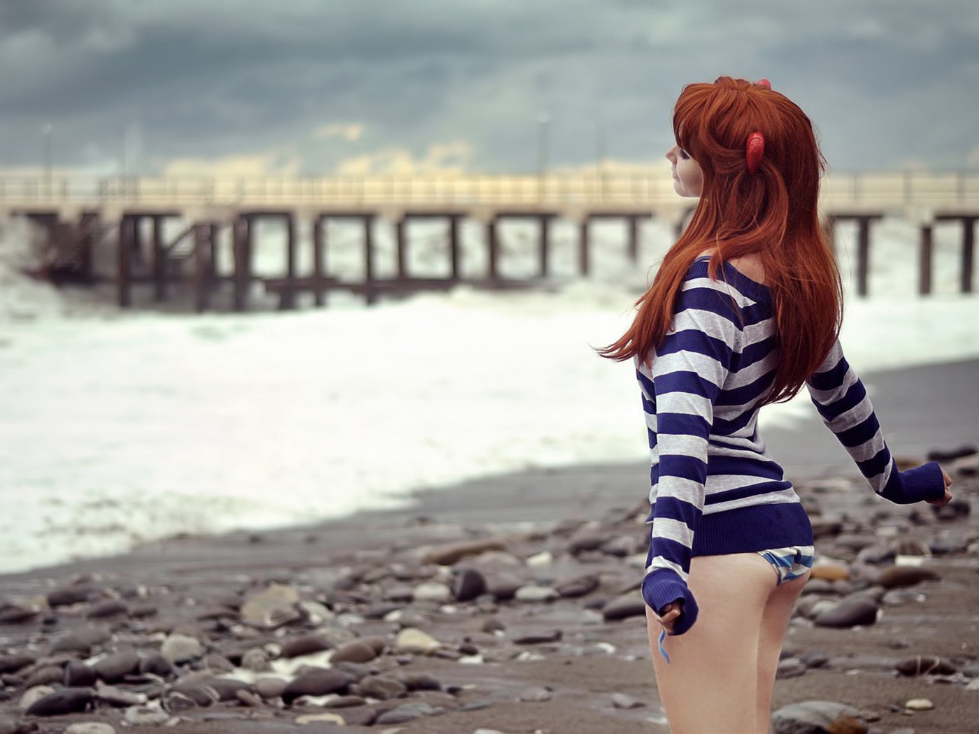 Обои море, пляж, пирс, рыжеволосая, девущка, sea, beach, pierce, redhead, devuschka разрешение 1920x1293 Загрузить