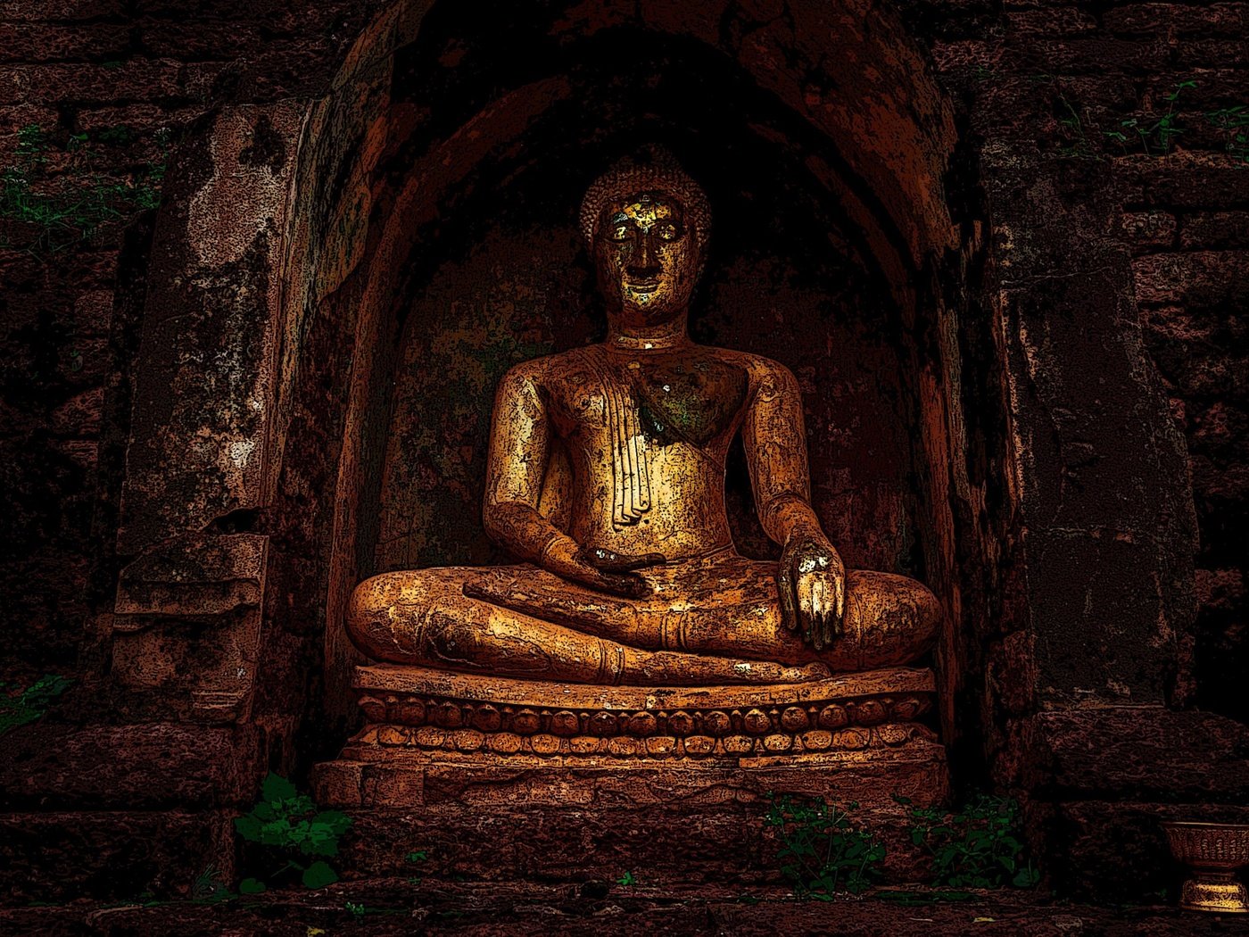 Обои будда, статуя, религия, buddhism, буддизм, buddha, statue, religion разрешение 3554x1999 Загрузить